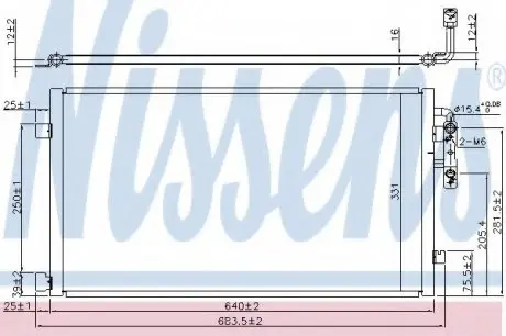 Конденсатор, кондиционер NISSENS 940457