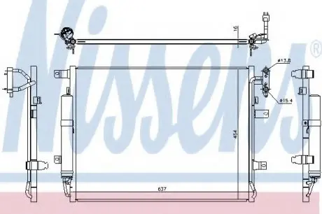 Радіатор кондиціонера NIS NISSENS 940482