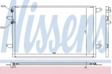 Конденсатор, кондиціонер NISSENS 940491