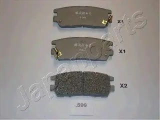 Гальмівні колодки дискові JAPANPARTS PP-599AF
