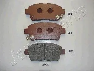 Гальмівні колодки дискові JAPANPARTS PA-203AF