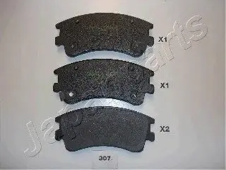 Тормозные колодки дисковые JAPANPARTS PA-307AF