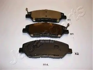 Гальмівні колодки дискові JAPANPARTS PA-H14AF (фото 1)