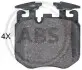 Тормозные колодки дисковые ABS 35144