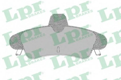 Комплект гальмівних колодок, дискове гальмо LPR 05P1292 (фото 1)