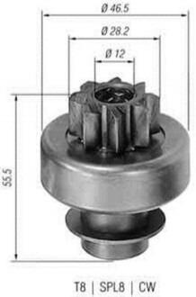 Бендікс стартера MAGNETI MARELLI AMB0130 (фото 1)