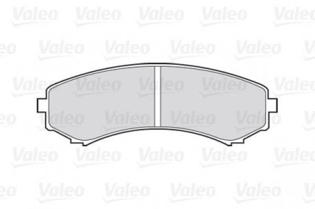 Комплект гальмівних колодок, дискове гальмо Valeo 301518 (фото 1)