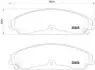 Комплект гальмівних колодок, дискове гальмо BREMBO P23149