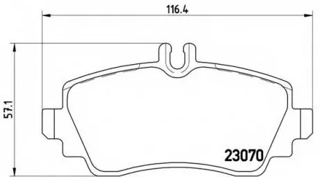 Гальмівні колодки дискові P50 036 BREMBO P50036