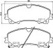 Колодки тормозные дисковые, комплект Brembo P56106