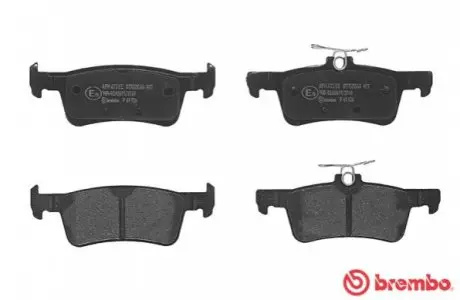 Комплект тормозных колодок P 61 126 BREMBO P61126 (фото 1)