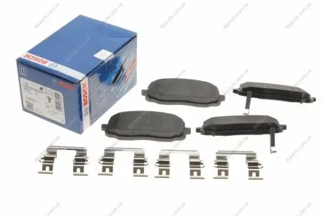 Комплект тормозных колодок, дисковый тормоз BOSCH 0986494594