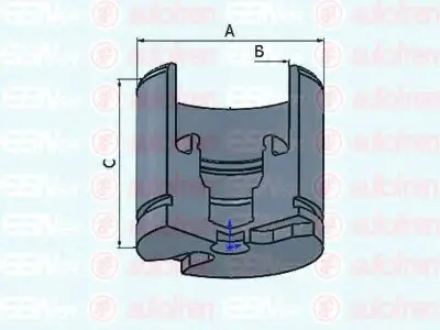 Поршень, корпус скоби гальма SEINSA AUTOFREN D025256