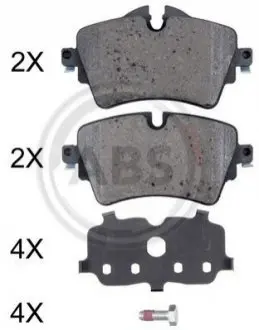 Комплект тормозных колодок A.B.S. A.B.S. 35072