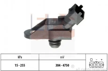 Датчик вакуума Opel Astra G/H, Frontera B, Omega B, Sintra, Vectra B, Zafira 1.7TD-2.2DTI 11.96- EPS 1993014