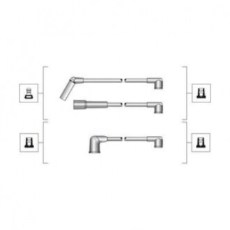 Комплект высоковольтных проводов MAGNETI MARELLI MSQ0001