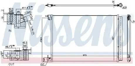 Конденсатор, кондиционер NISSENS 940519