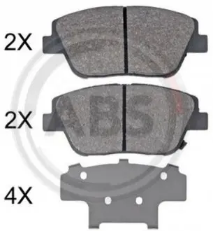 Колодки гальмівні пер. Optima/K5/Elantra 11- A.B.S. A.B.S. 35033
