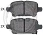 Тормозные колодки дисковые задние ABS 35124
