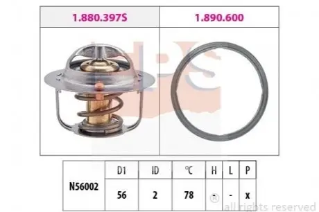 Термостат Lexus GS/LS 4.0 RX 3.0 97- Mitsubishi Galant/Grandis/OutlanderToyota Avensis/Corolla/Camry 00- EPS 1880404