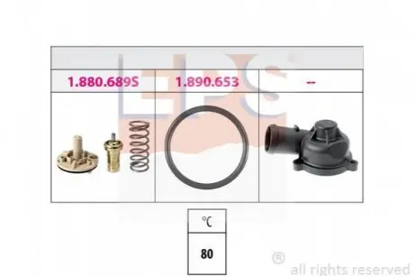 Termostat SE/SK/VW 1.4TSI FSI kompletny EPS 1880689K