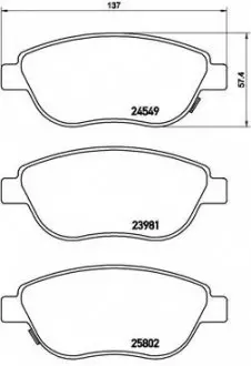 Гальмівні колодки дискові P23 153 BREMBO P23153