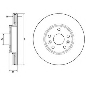 Тормозной диск Delphi BG4667C (фото 1)