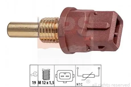 Фото датчик температуры охлаждающей жидкости 1 830 248 EPS 1830248 Датчик температуры охлаждающей жидкости 1 830 248 EPS 1830248