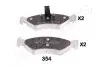 Комплект тормозных колодок, дисковый тормоз JAPANPARTS PA354AF