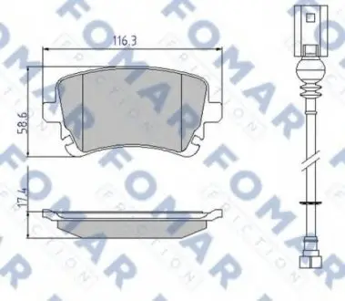 Колодки тормозные дисковые FO 936681 FOMAR FO936681