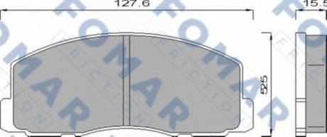 Колодки гальмівні дискові FO 439681 FOMAR FO439681 (фото 1)