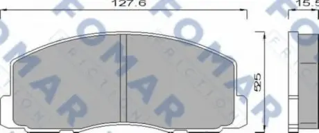 Колодки тормозные дисковые FO 439681 FOMAR FO439681
