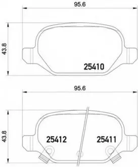 Гальмівні колодки дискові P23 151 BREMBO P23151 (фото 1)