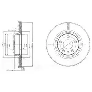 Тормозной диск Delphi BG3942