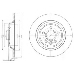Гальмівний диск Delphi BG4239C
