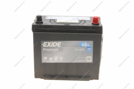 Стартерная аккумуляторная батарея, Стартерная аккумуляторная батарея EXIDE EA456 (фото 1)