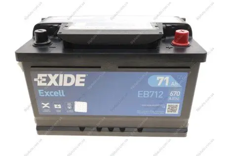 Стартерна батарея (акумулятор) EXIDE EB712