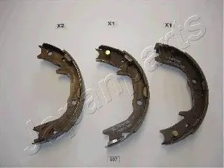 Тормозные колодки барабанные GF-507AF JAPANPARTS GF507AF