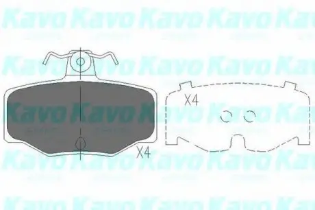 Тормозные колодки дисковые KAVO KBP-6511
