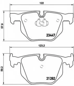 Гальмівні колодки дискові P06 029 BREMBO P06029