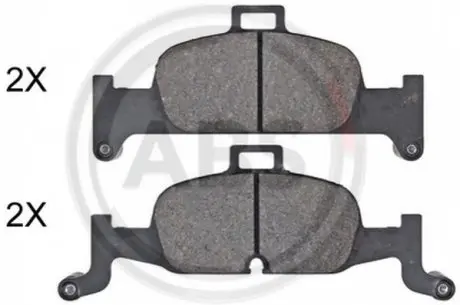 Тормозные колодки дисковые передние ABS A.B.S. 35148 (фото 1)