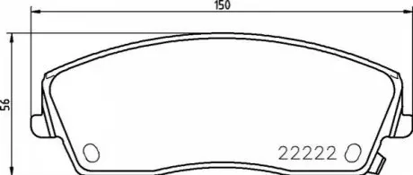 Комплект тормозных колодок P 11 041 BREMBO P11041 (фото 1)