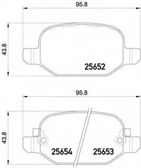 Гальмівні колодки дискові P23 150 BREMBO P23150