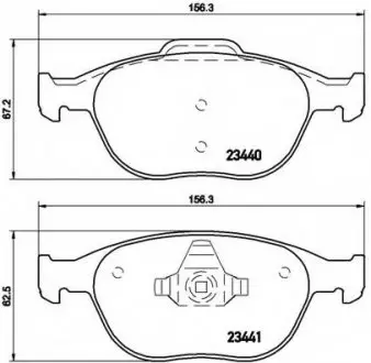 Гальмівні колодки дискові P24 058 BREMBO P24058