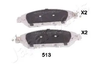Комплект тормозных колодок, дисковый тормоз JAPANPARTS PA513AF