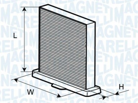 FILTR POWIETRZA KABINOWY MAGNETI MARELLI BCF204 (фото 1)