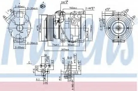 Компрессор NISSENS 89558