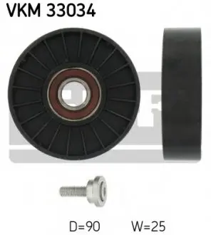Паразитний / провідний ролик, полікліновий ремінь SKF VKM33034