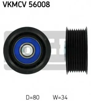 Паразитний / провідний ролик, полікліновий ремінь SKF VKMCV56008