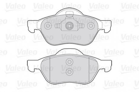Комплект тормозных колодок, дисковый тормоз Valeo 301471 (фото 1)